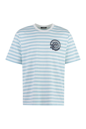Striped cotton t-shirt-0